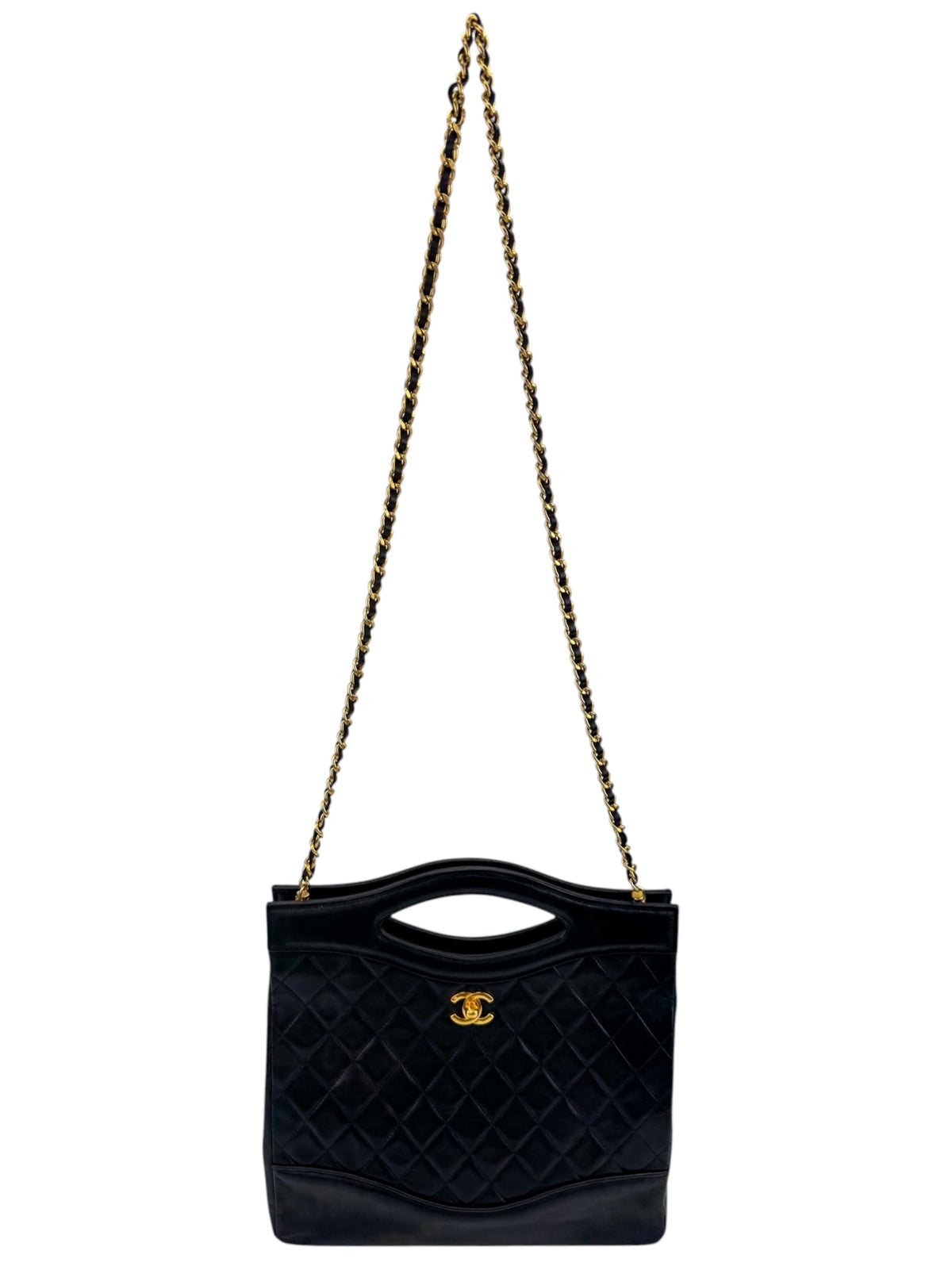 Chanel Vintage Black 31 Shopping Bag