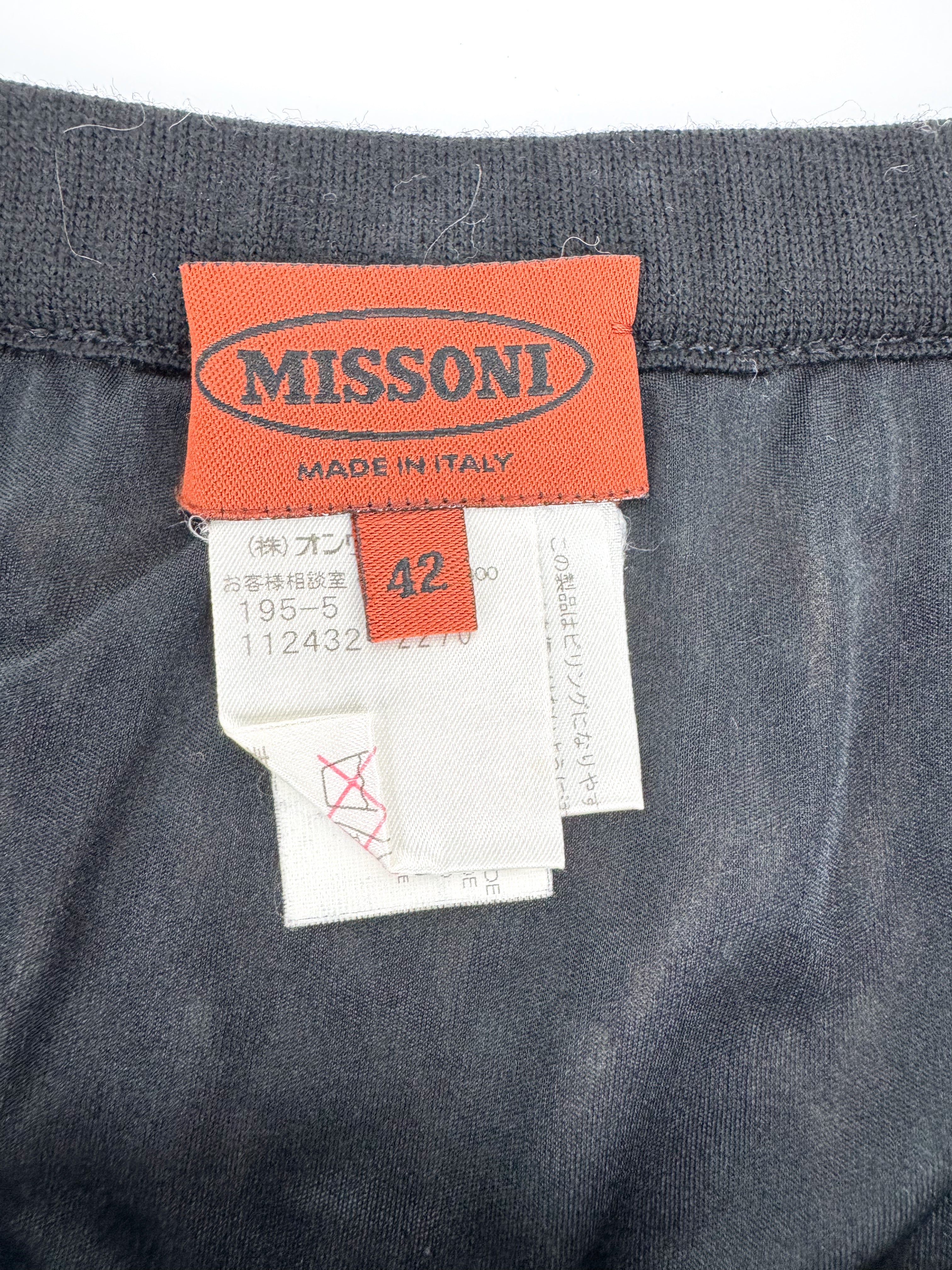 Missoni Blue/Brown Zig Zag Skirt Size 42