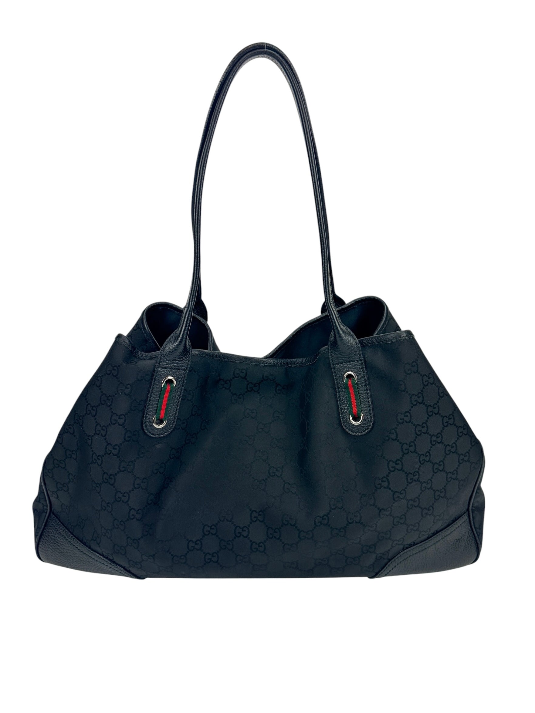 Gucci Black Canvas Princy Tote Bag