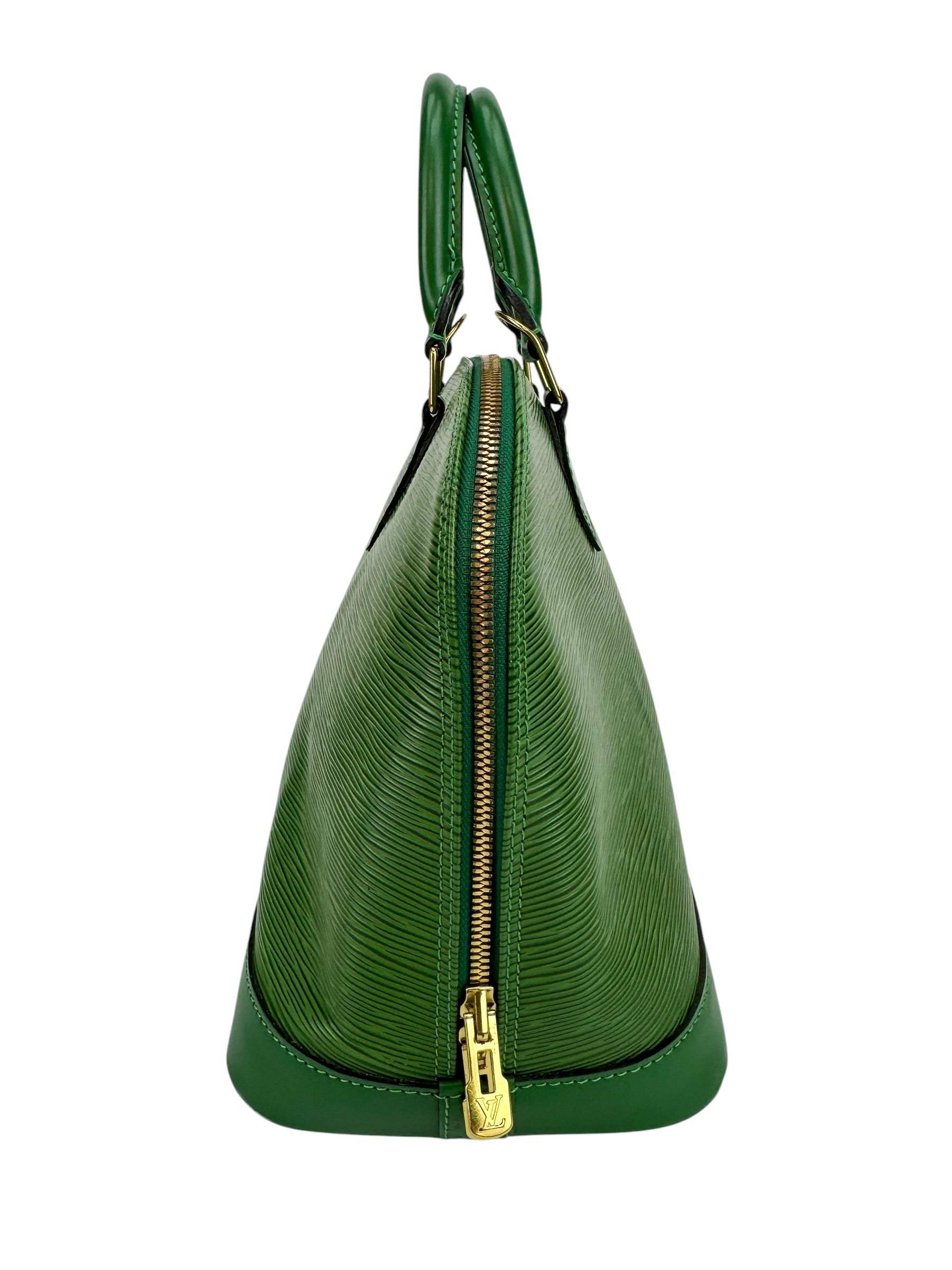 Louis Vuitton Green Epi Alma PM