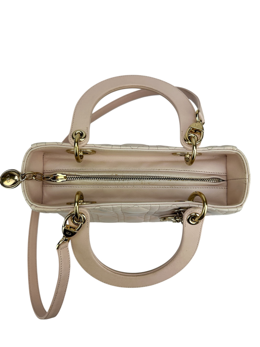 Christian Dior Pink Cannage Medium Lady Dior