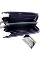 Chanel Purple Caviar Zip Around Wallet