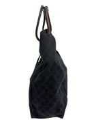 Gucci Brown GG Denim Canvas Shoulder Bag