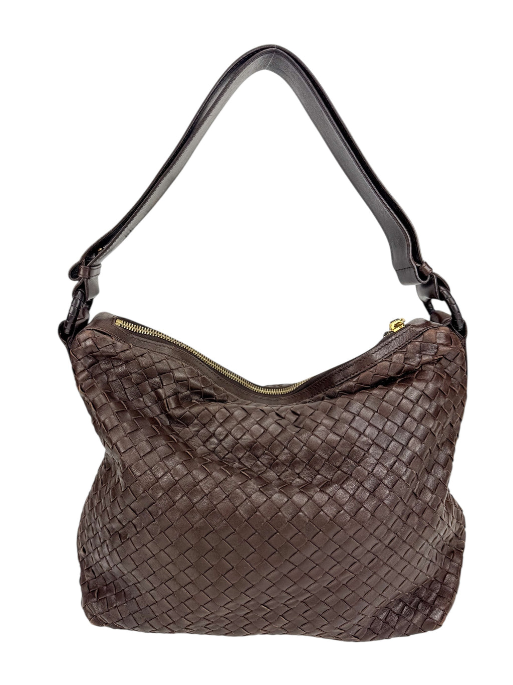 Bottega Veneta Brown Intrecciato Hobo Bag