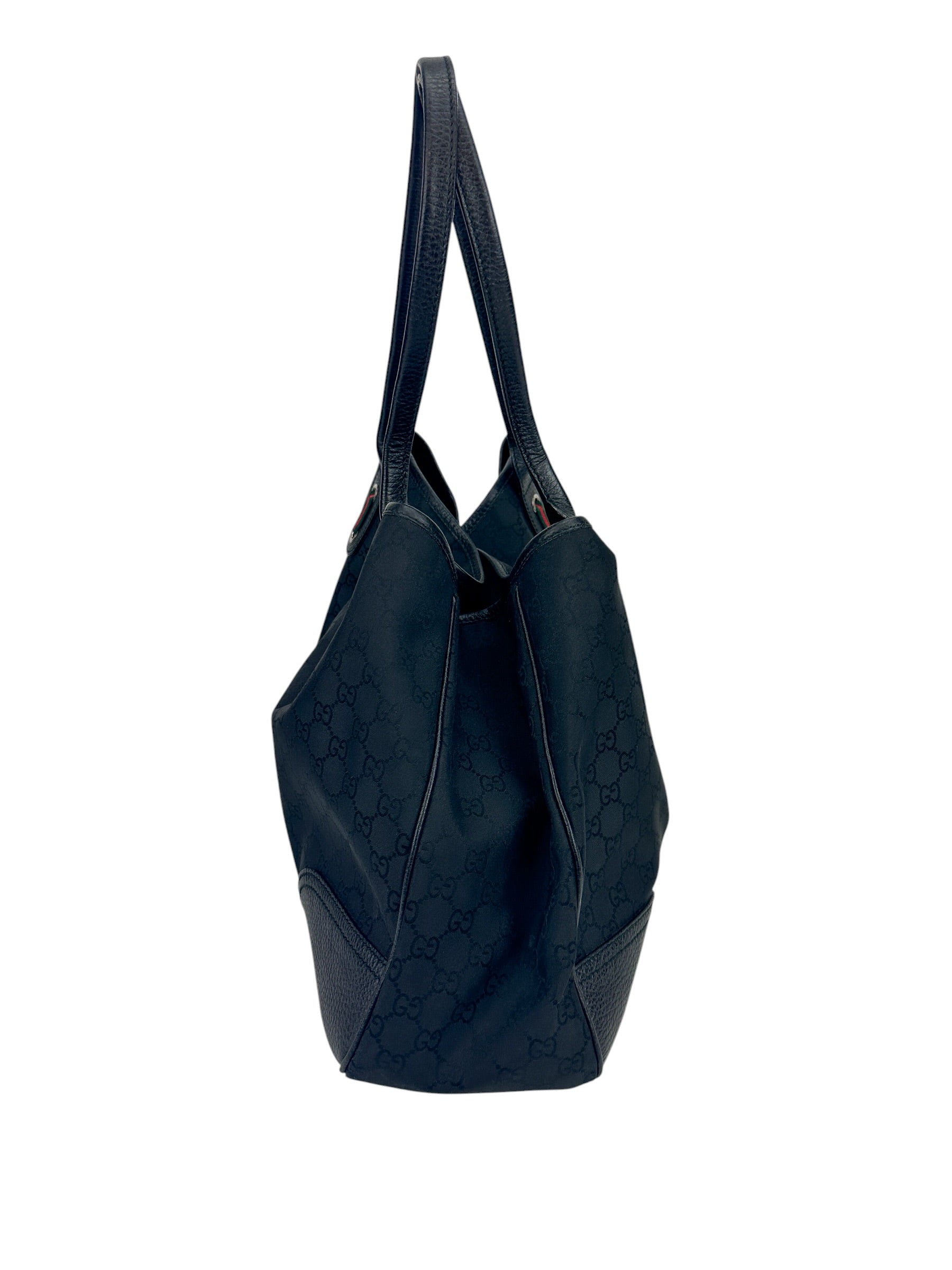 Gucci Black Canvas Princy Tote Bag