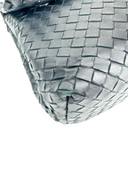 Bottega Veneta Navy Intrecciato Olympia Bag