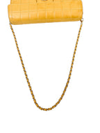 Chanel Beige Lambskin Chocolate Bar Shoulder Bag