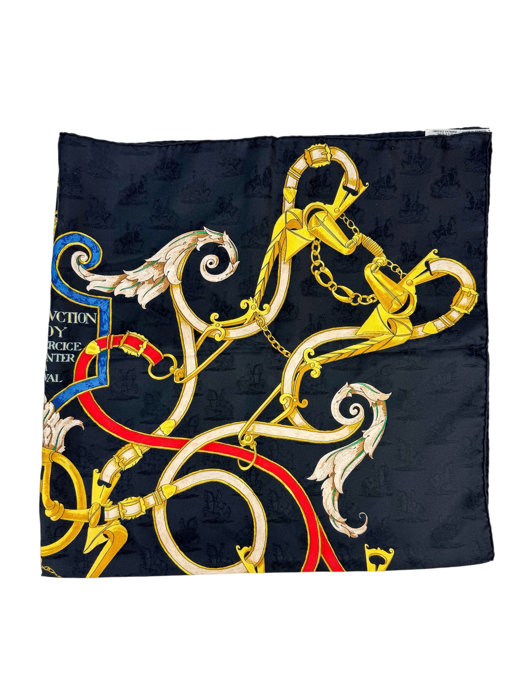 Hermès Black 90cm Scarf