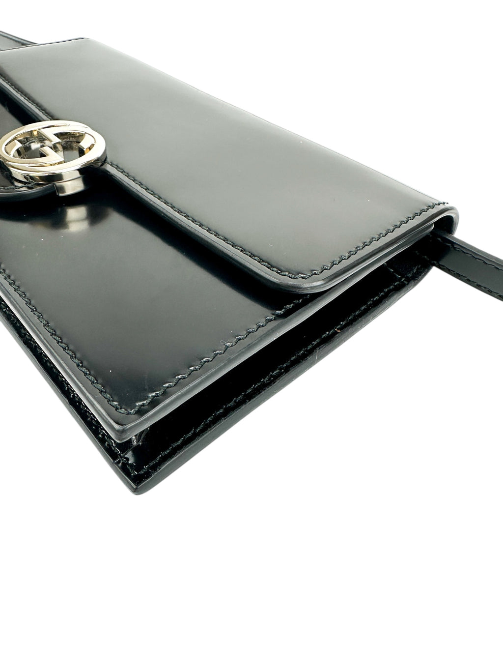 Gucci Black Interlocking GG Small Crossbody Bag (WOC)