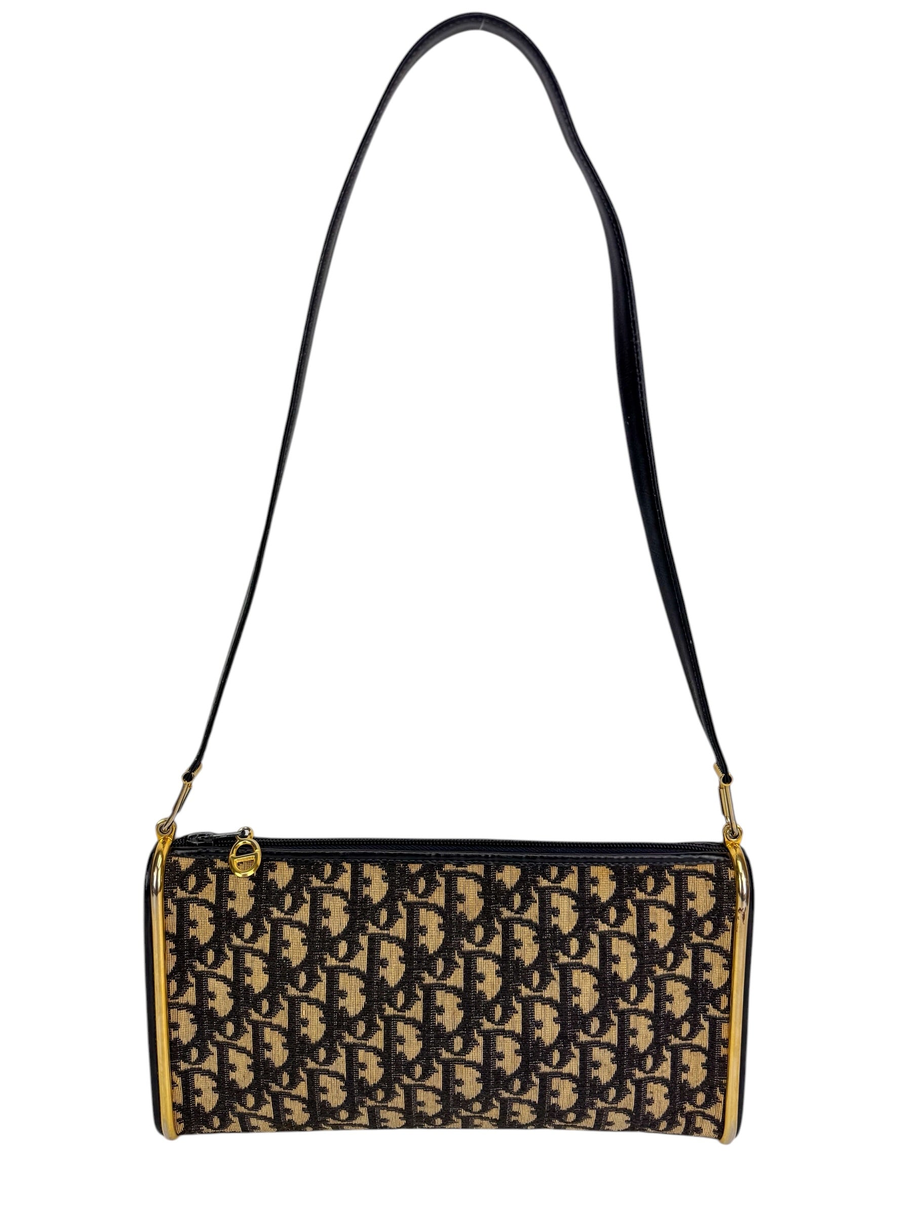 Christian Dior Navy Trotter Shoulder Bag