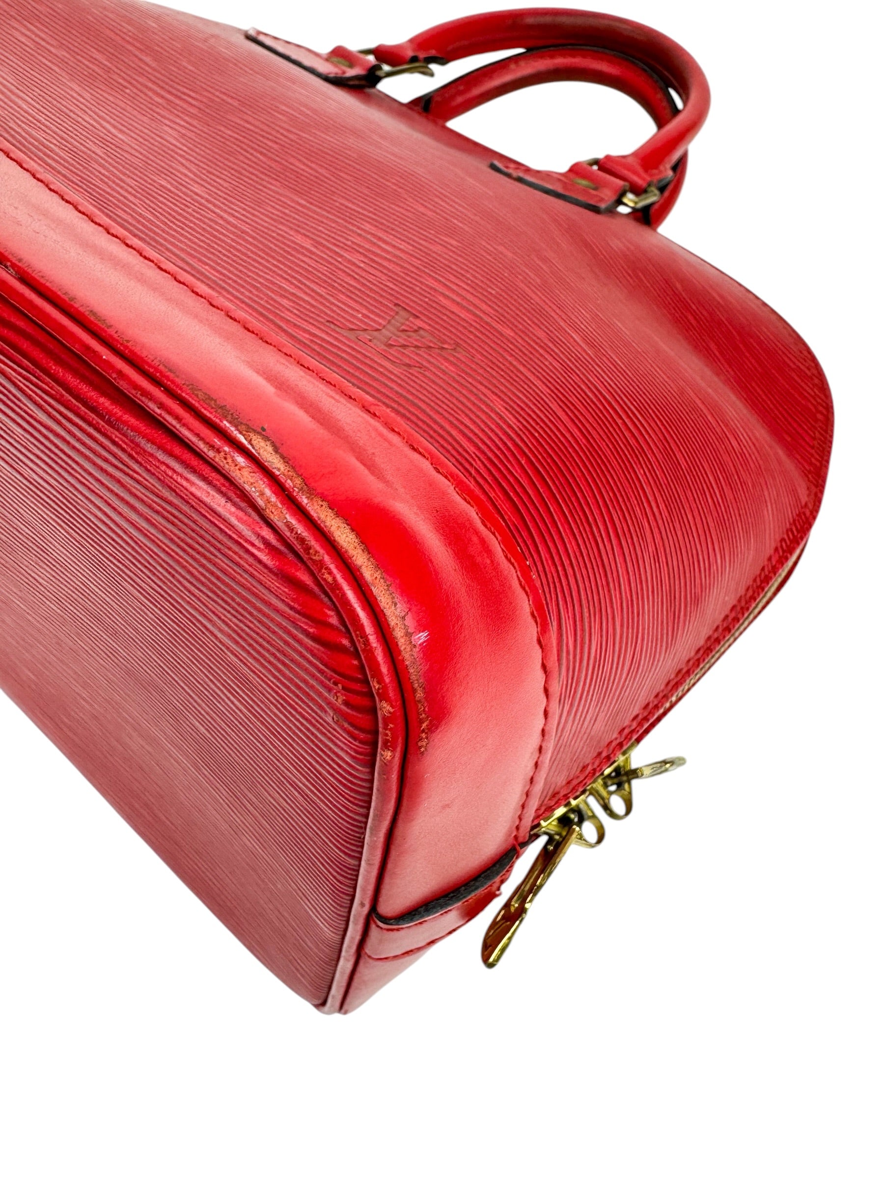 Louis Vuitton Red Epi Alma PM