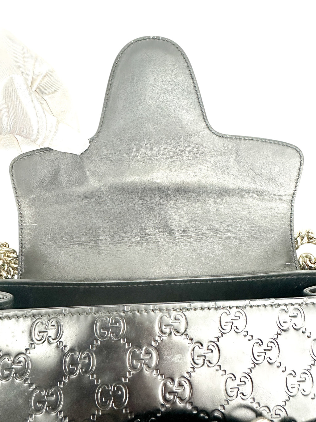 Gucci Black Guccissima Shoulder Bag