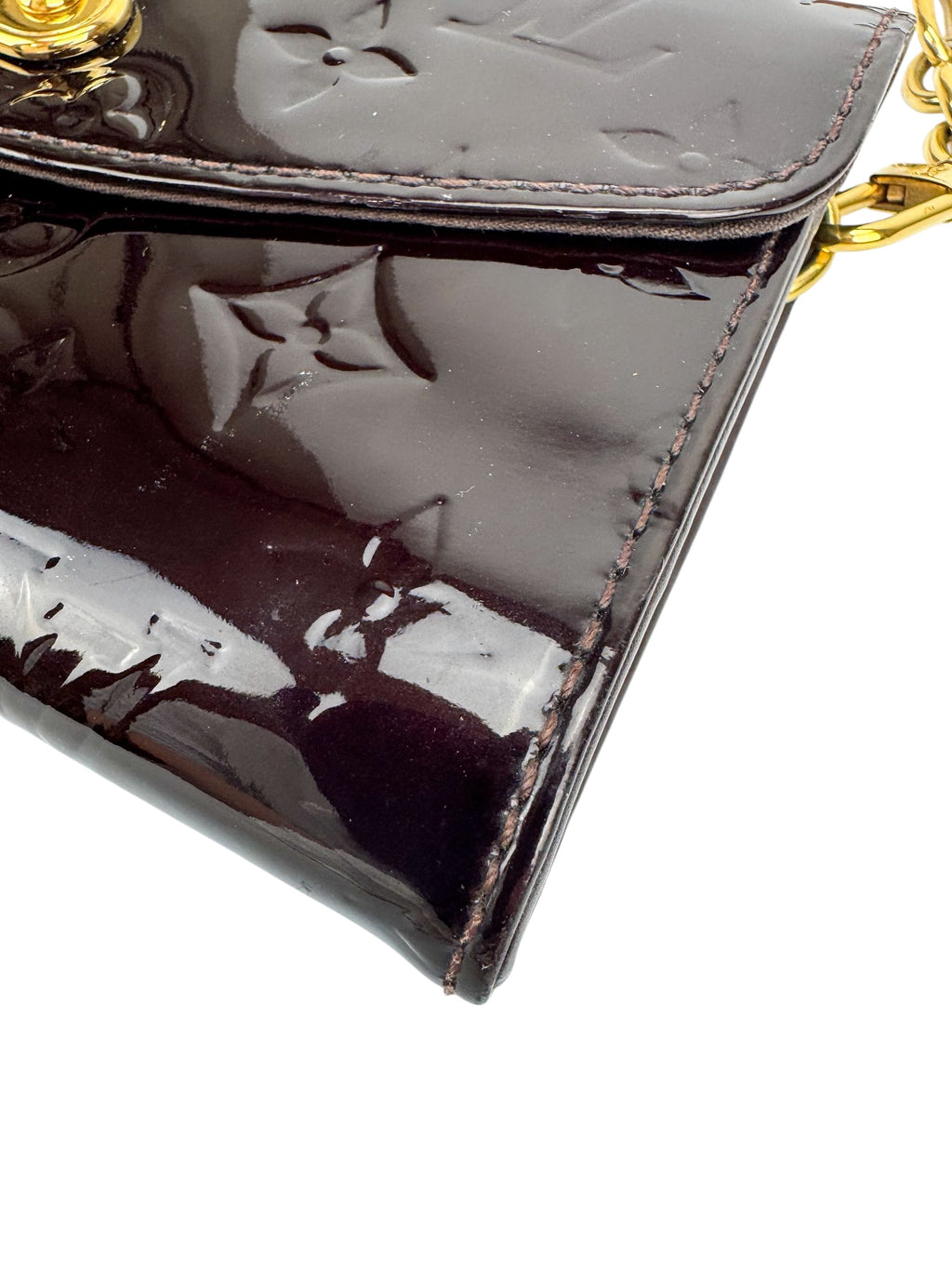 Louis Vuitton Amarante Vernis Sunset Boulevard Shoulder Bag