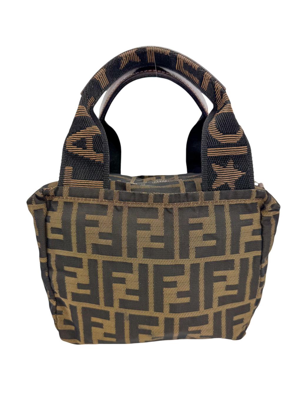 Fendi Zucca Small Top Handle Bag