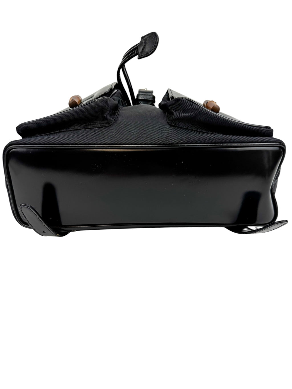 Gucci Black Bamboo Backpack