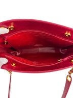 Chanel Red Lambskin Timeless Tote