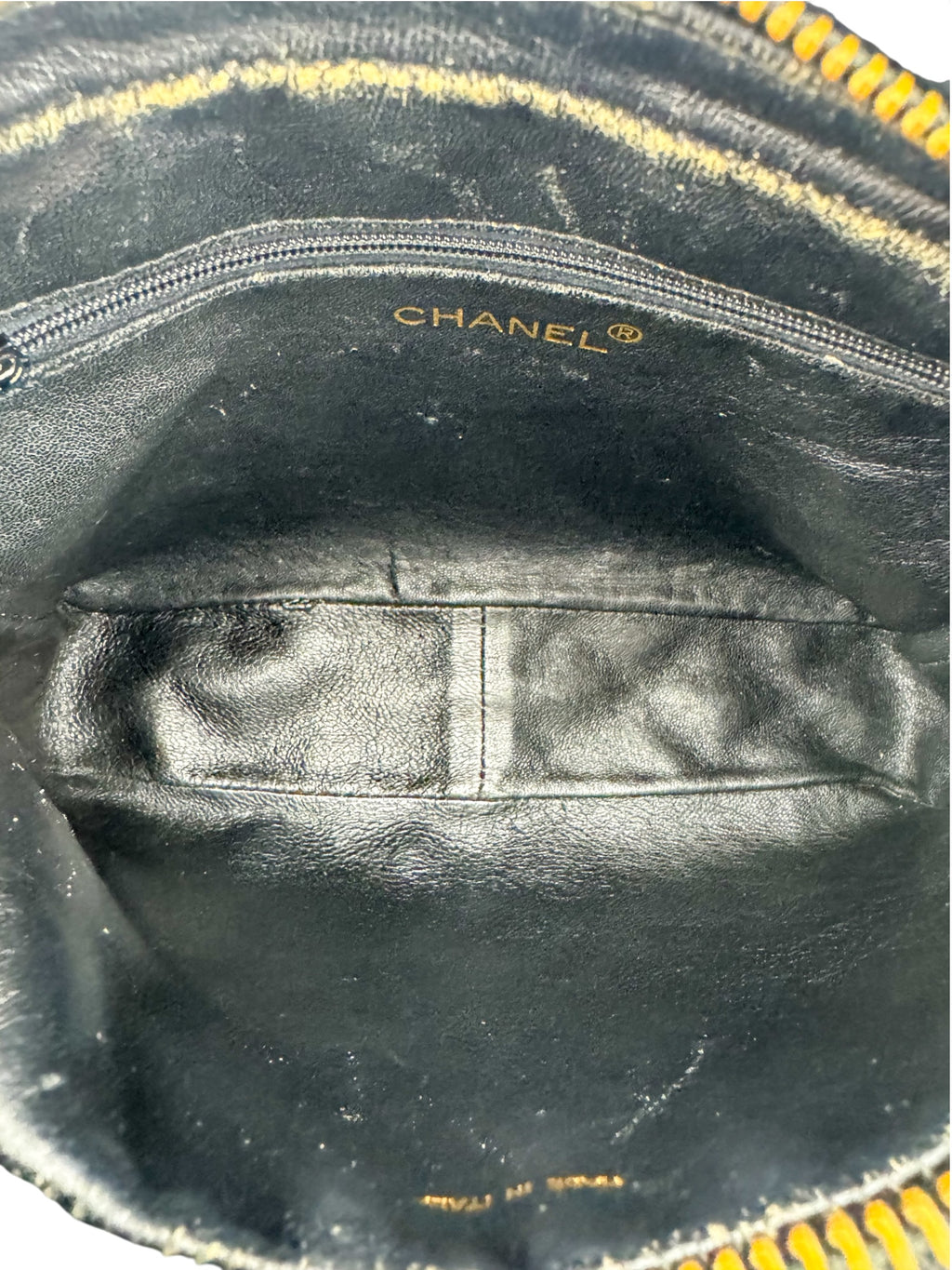 Chanel Vintage Black Quilted Camera Bag