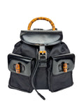 Gucci Black Bamboo Backpack
