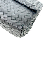 Bottega Veneta Navy Intrecciato Olympia Bag