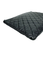 Chanel Black Caviar Large O Case Clutch