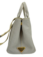 Prada Small Gray Canapa Tote