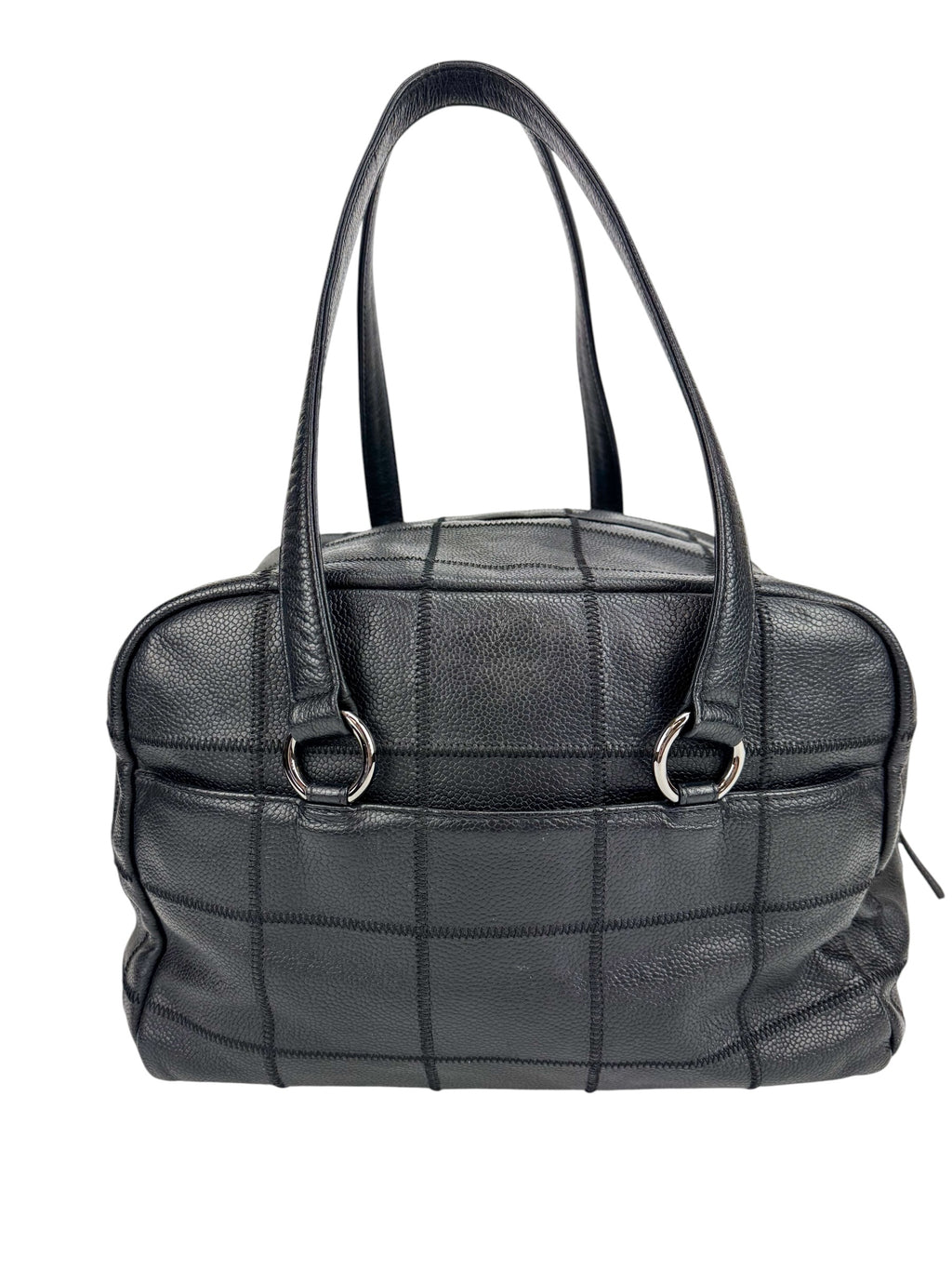 Chanel Black Chocolate Bar Boston Bag