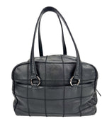 Chanel Black Chocolate Bar Boston Bag