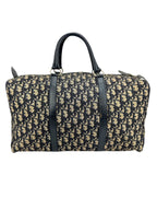 Christian Dior Vintage Navy Oblique 40cm Boston Bag
