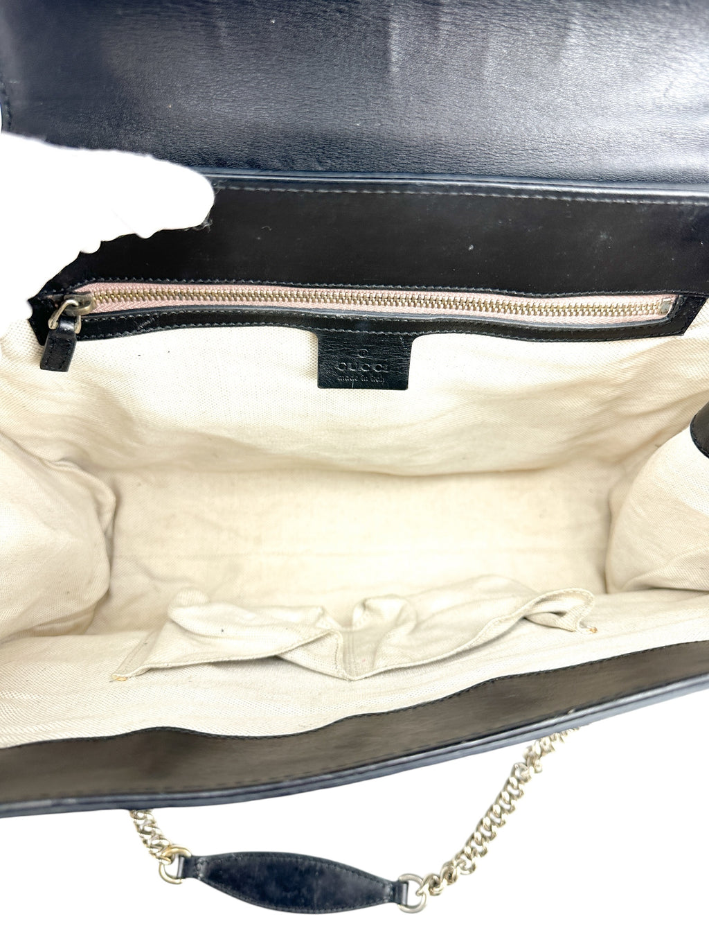 Gucci Black Guccissima Shoulder Bag