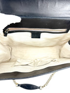 Gucci Black Guccissima Shoulder Bag