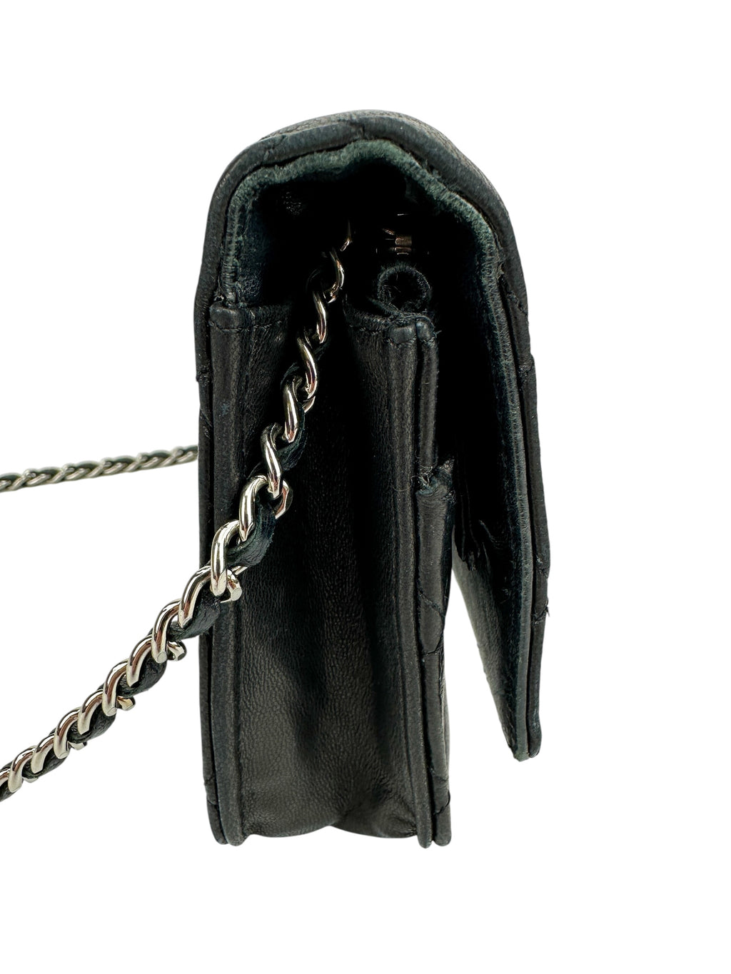 Chanel Black Quilted Lambskin Wallet On Chain (WOC)