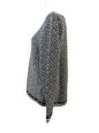 Yves Saint Laurent Black and White Cardigan Size L