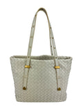 Bottega Veneta Ivory Intrecciato Tote Bag