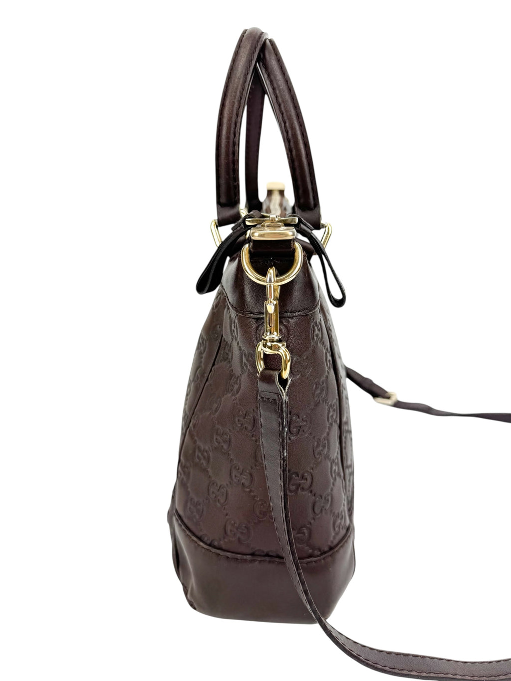 Gucci Brown Guccissima Mayfair Tote Bag w/ Strap