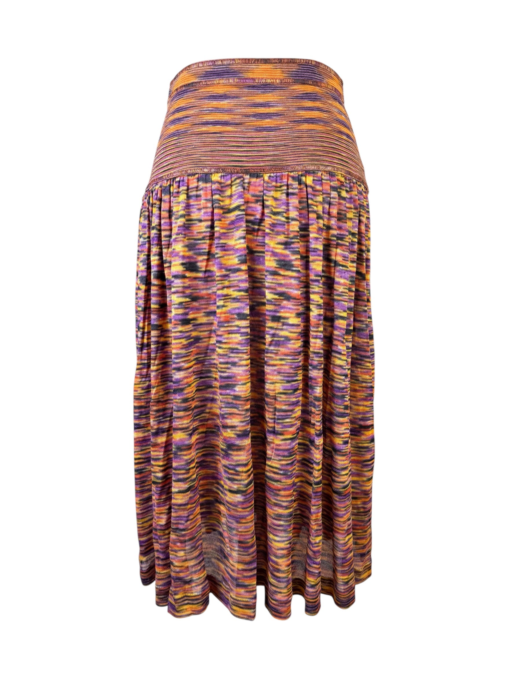 Missoni Orange/Purple Multi Color Skirt Size 42