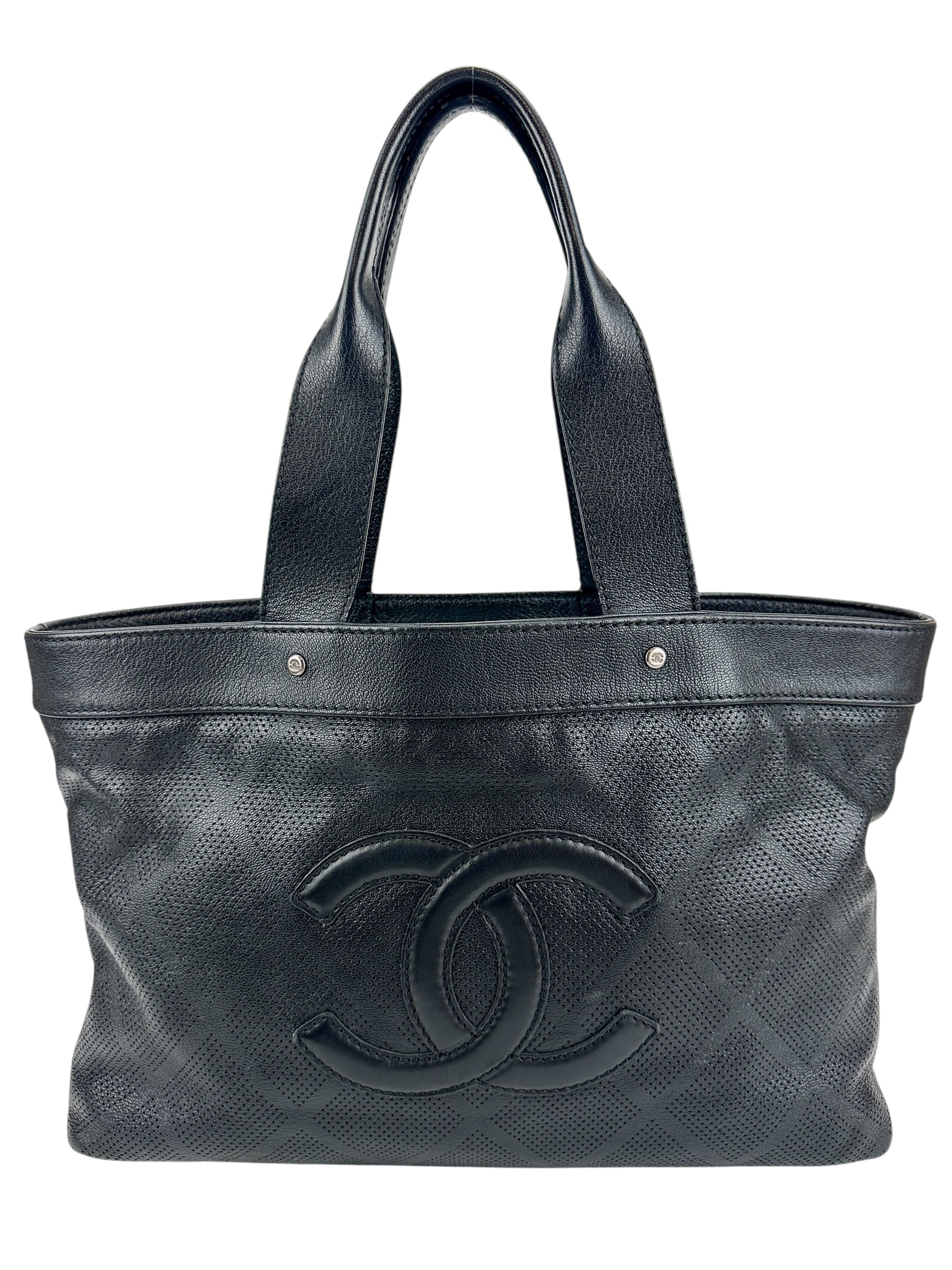 Chanel Coco Black Leather Tote