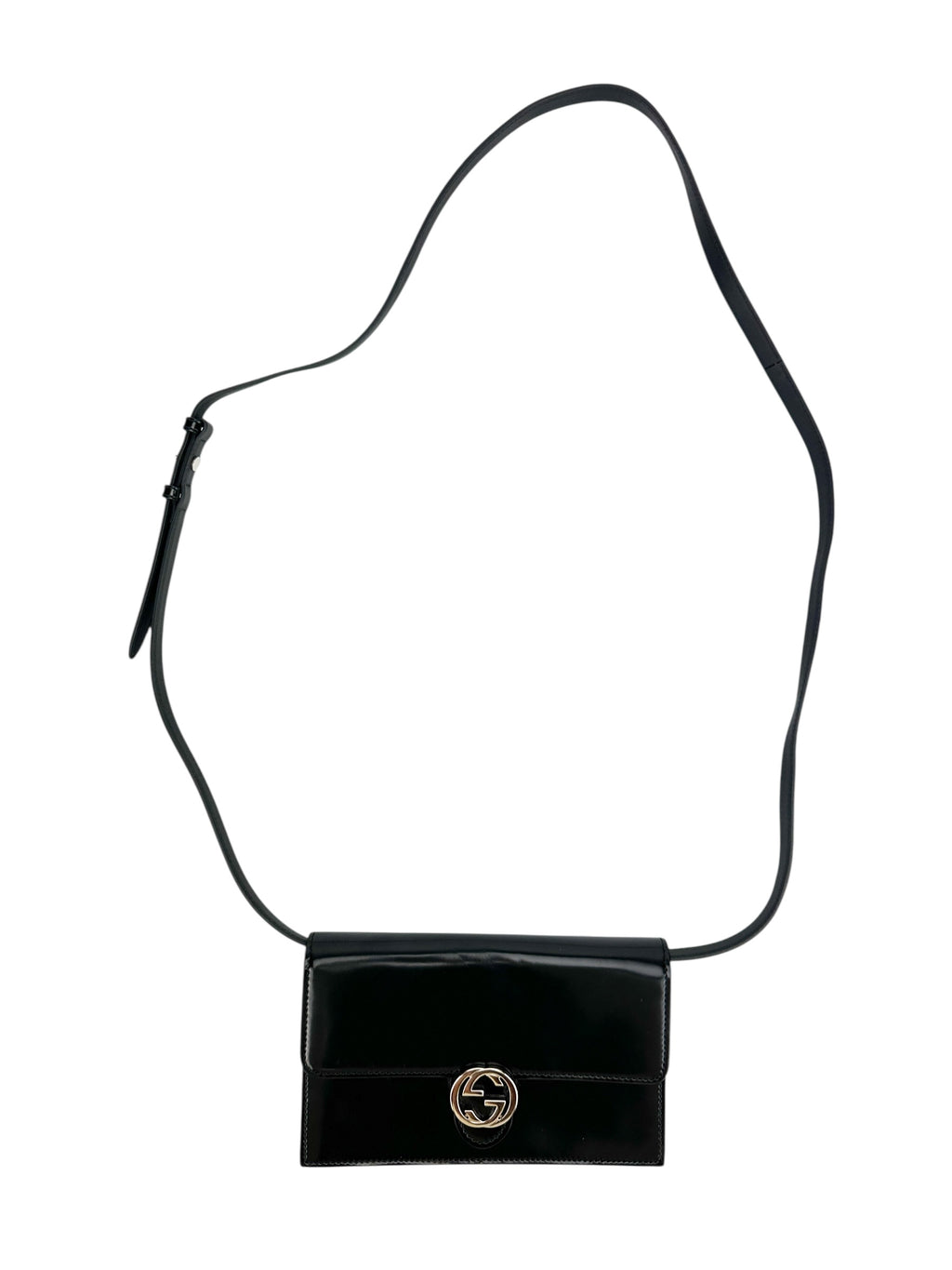 Gucci Black Interlocking GG Small Crossbody Bag (WOC)