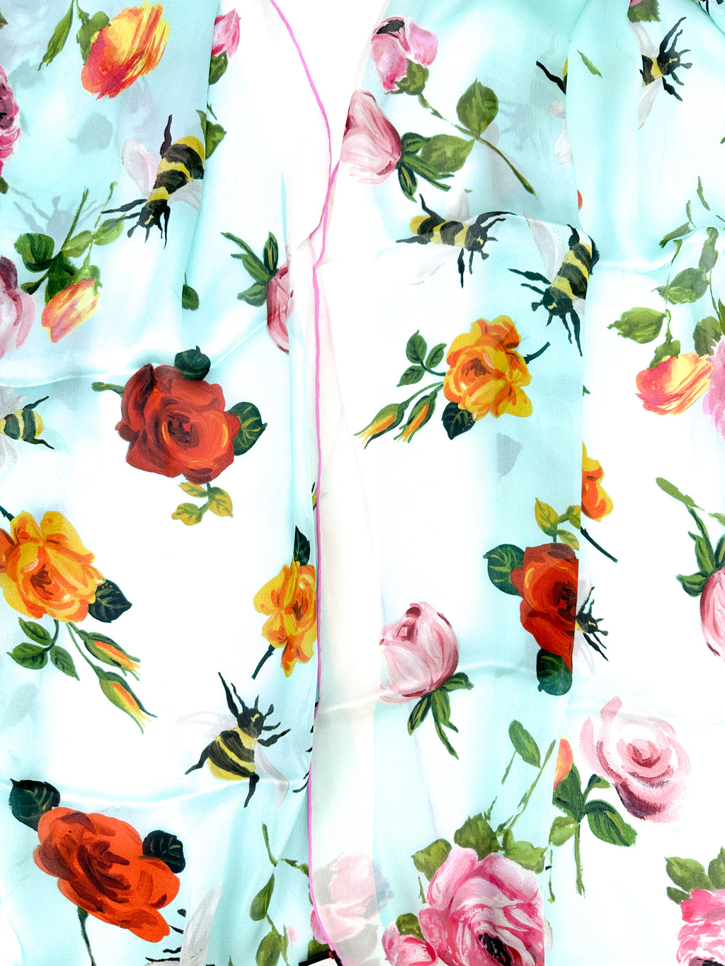 Gucci Floral and Bee 100% Silk Scarf/Shawl