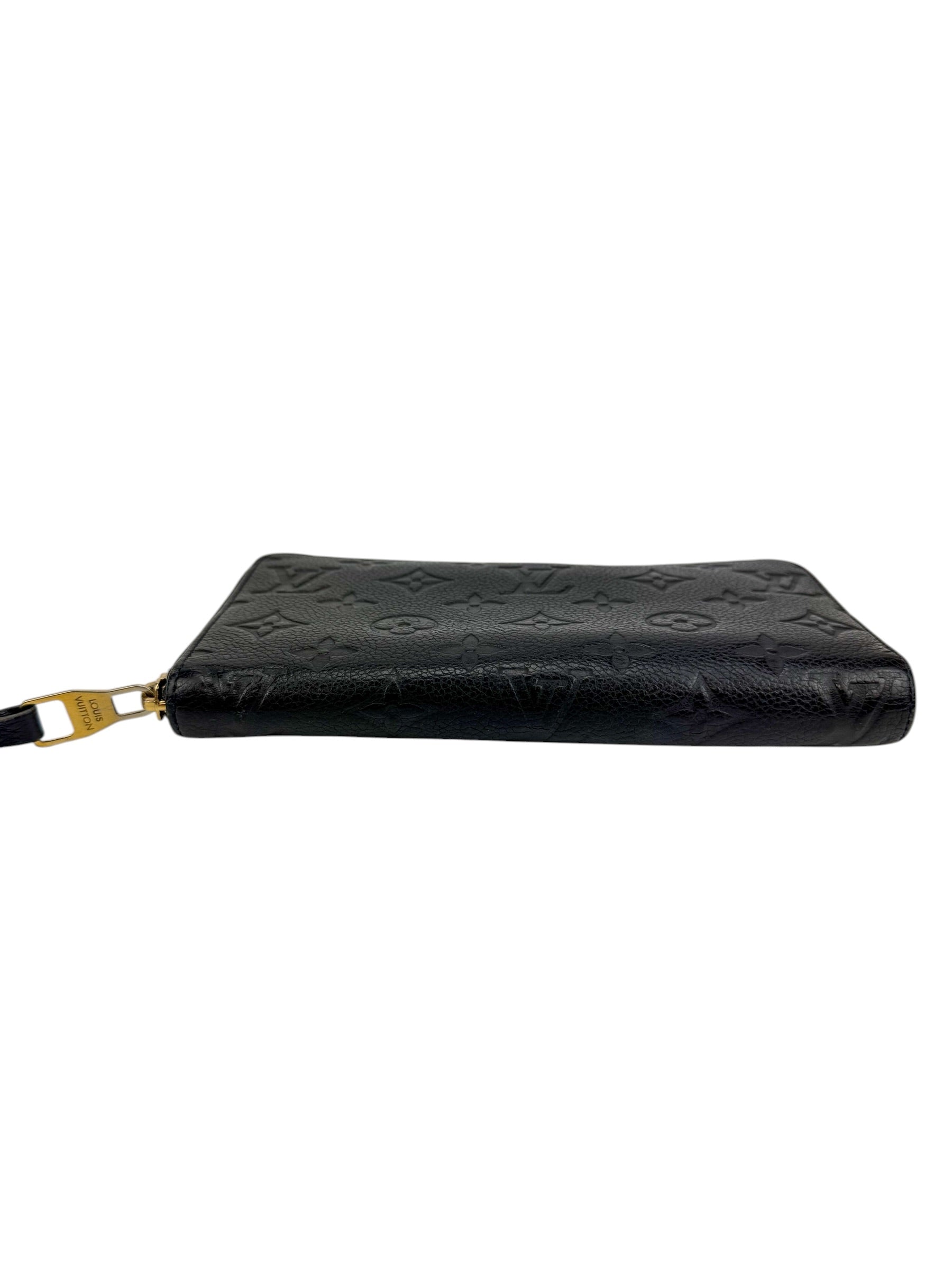 Louis Vuitton Black Empreinte Zip Around Wallet