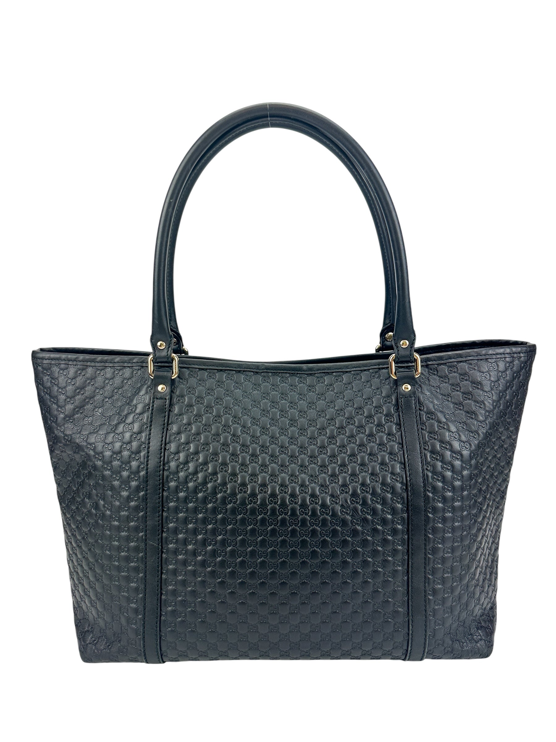 Gucci Black Microguccissima Joy Large Tote Bag