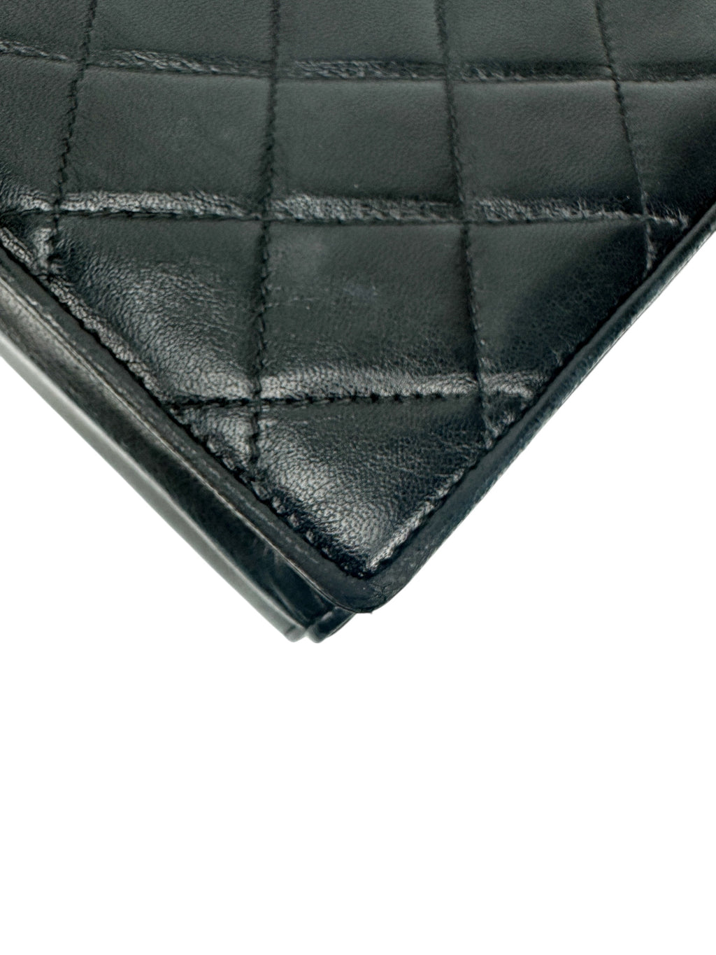 Chanel Vintage Black Quilted Lambskin Full Flap Bag