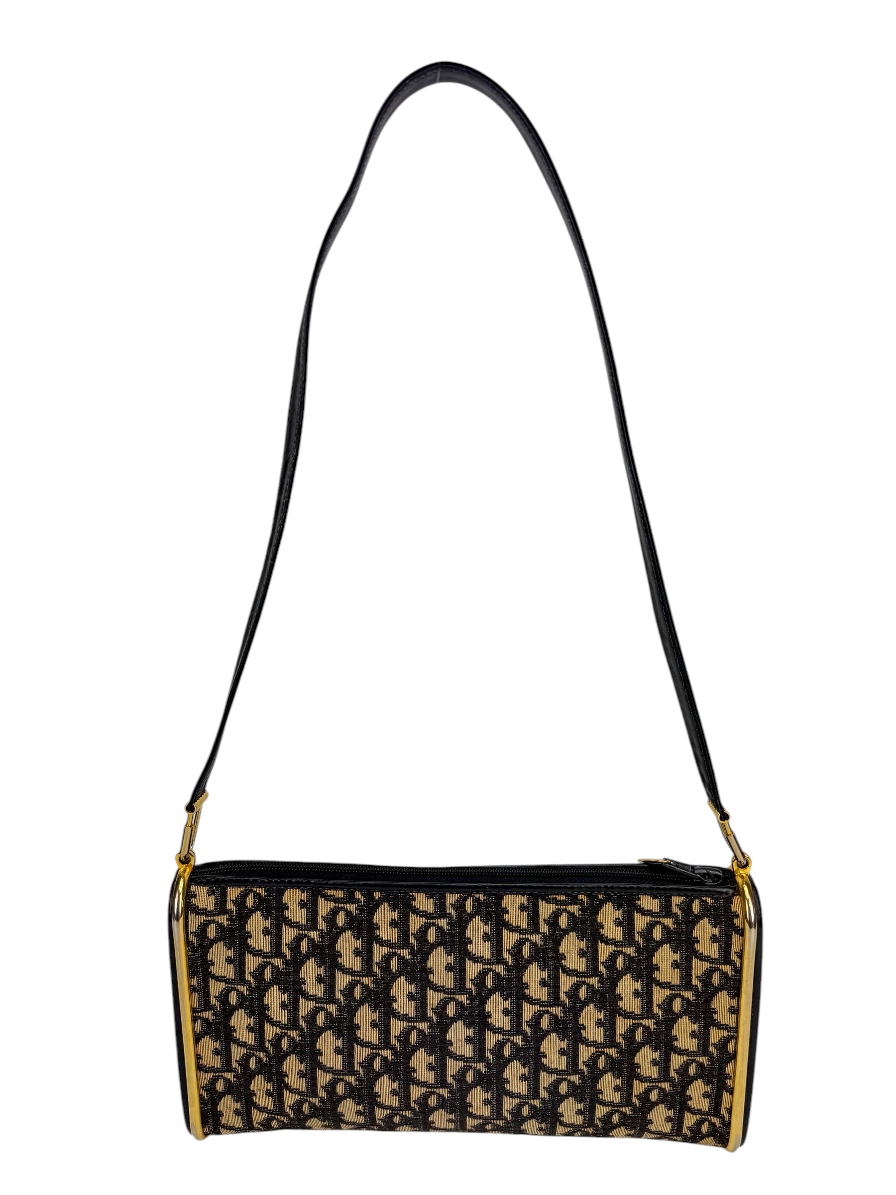 Christian Dior Navy Trotter Shoulder Bag