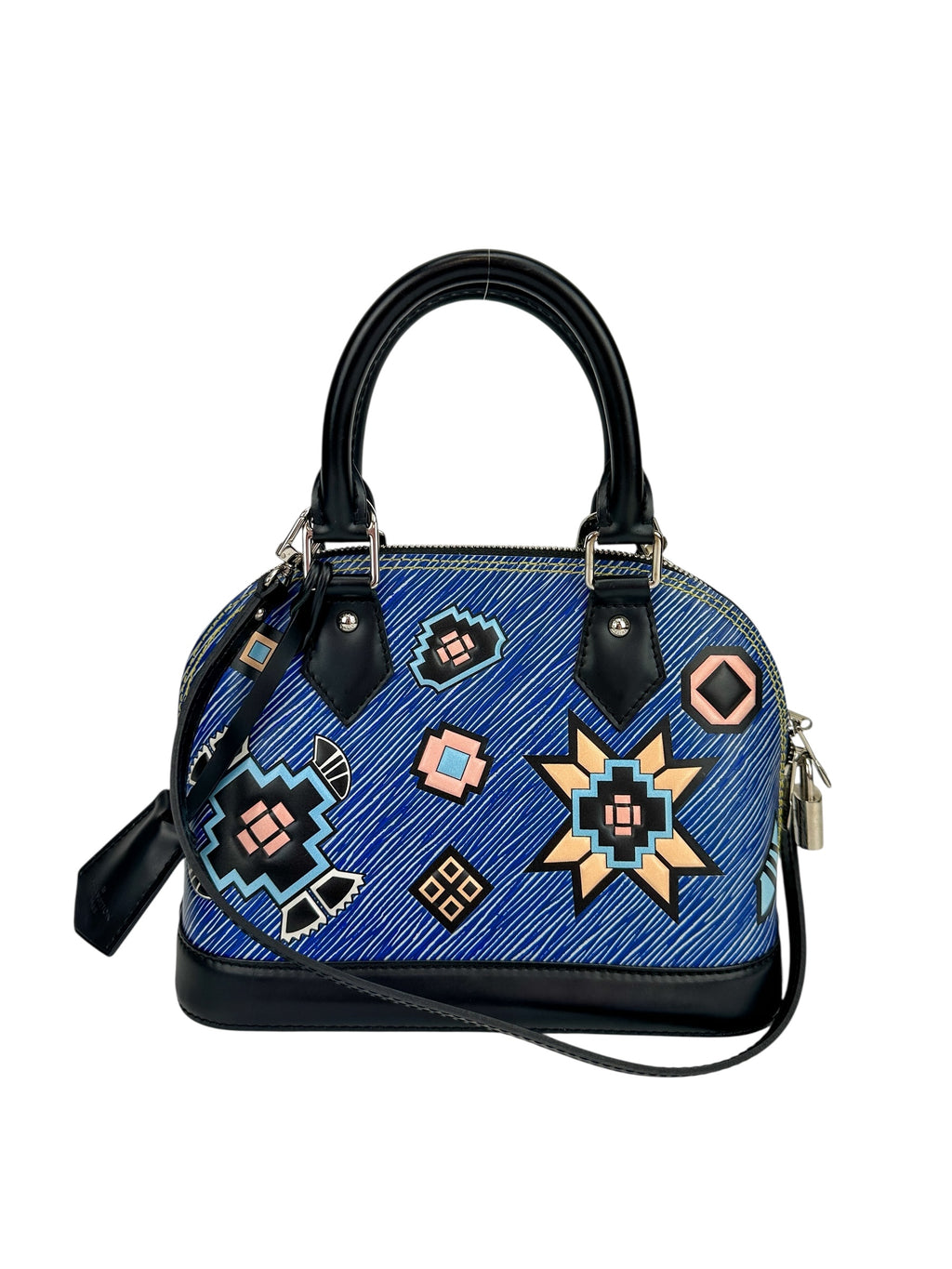 Louis Vuitton Blue Azteque Epi Alma BB W/ Strap (Limited Edition)