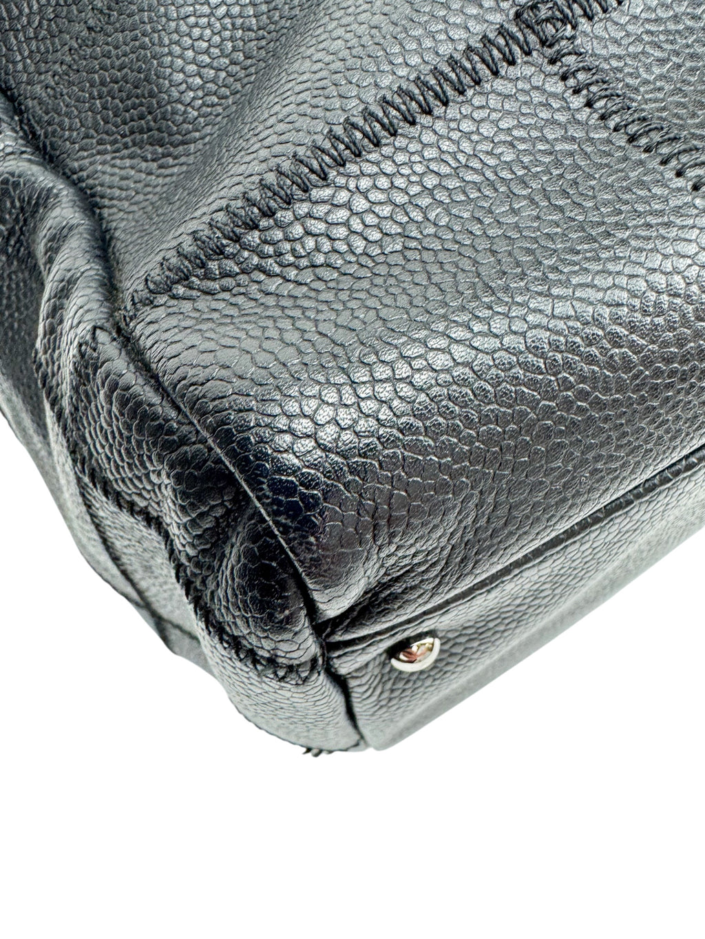 Chanel Black Chocolate Bar Boston Bag