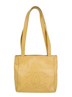 Chanel Vintage Beige Caviar Tote Bag