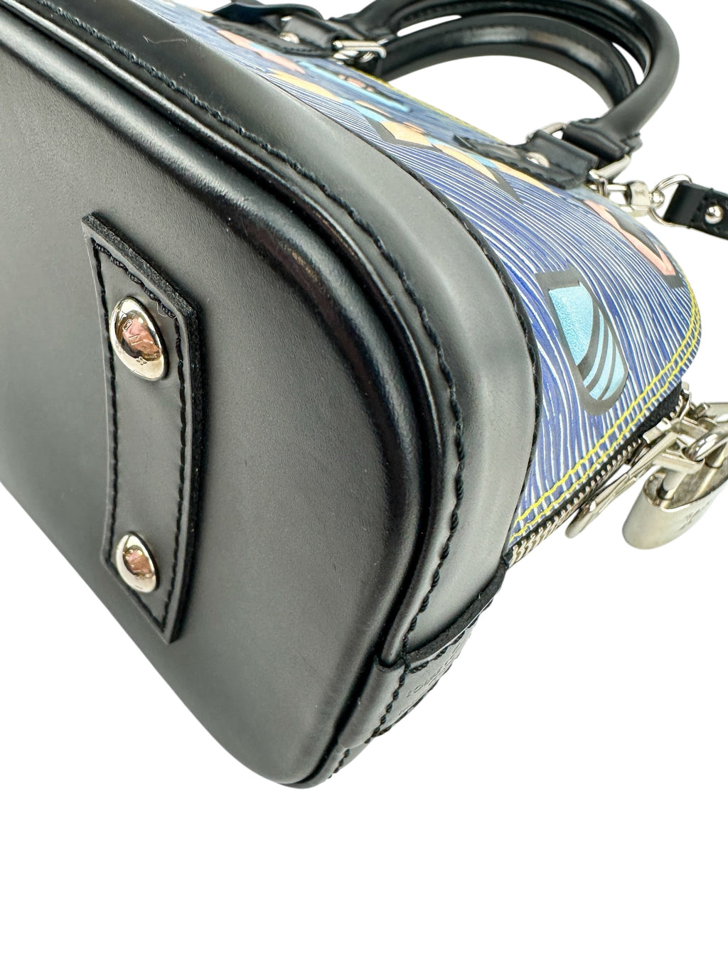 Louis Vuitton Blue Azteque Epi Alma BB W/ Strap (Limited Edition)