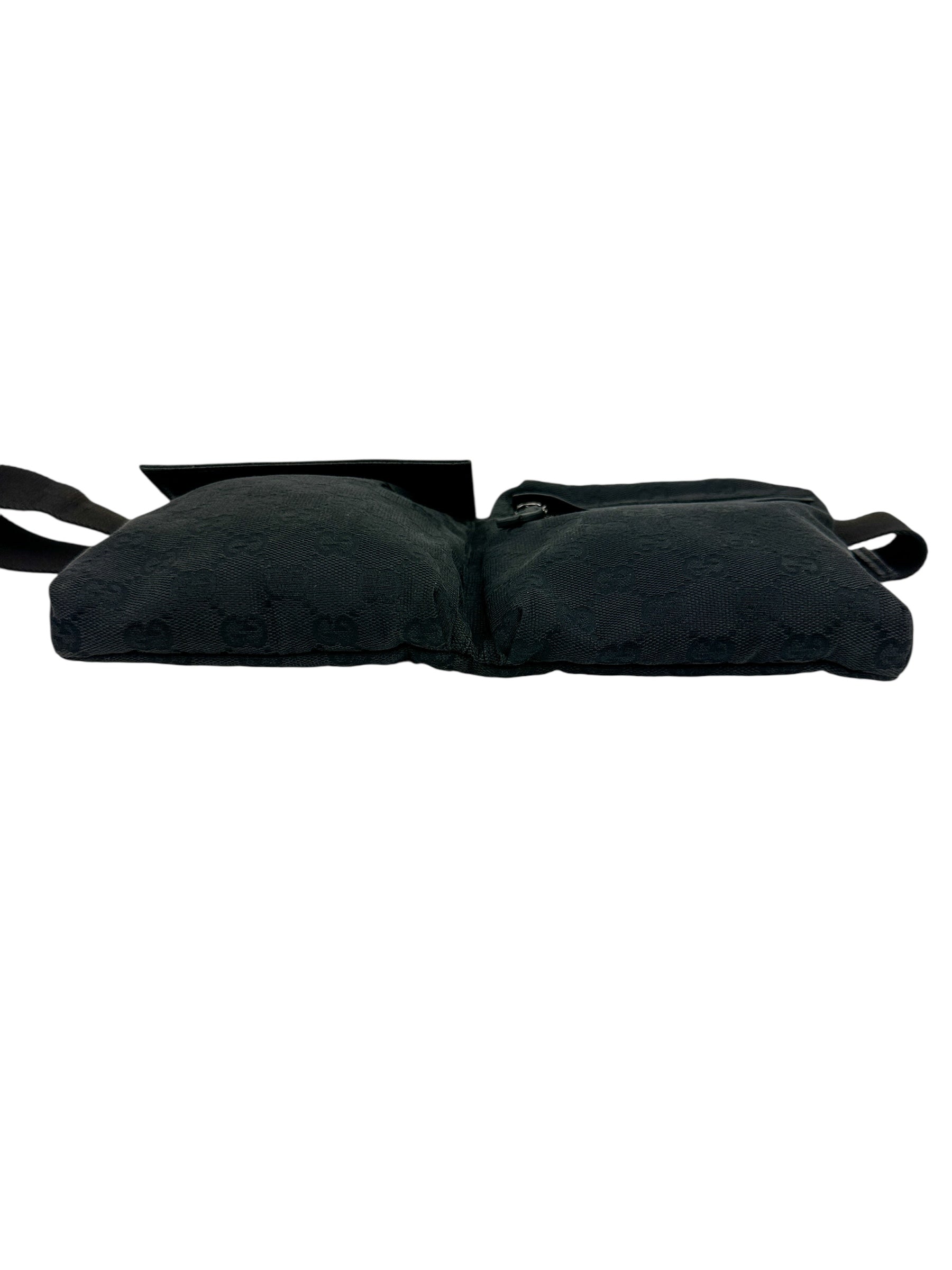 Gucci Black GG Canvas Bum Bag
