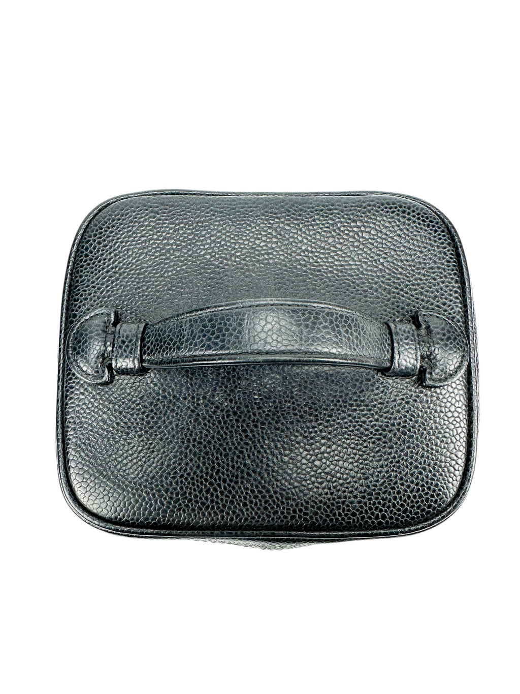 Chanel Vintage Tall Black Caviar Vanity Case