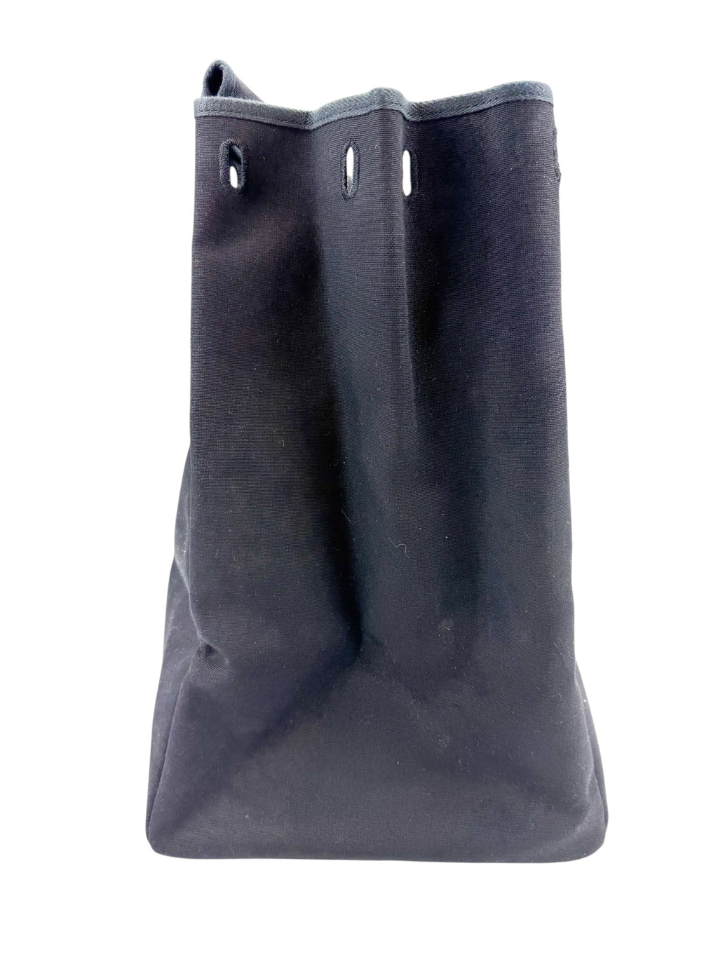 Hermès Black Toile and Leather XL Herbag W/ Spare Bag