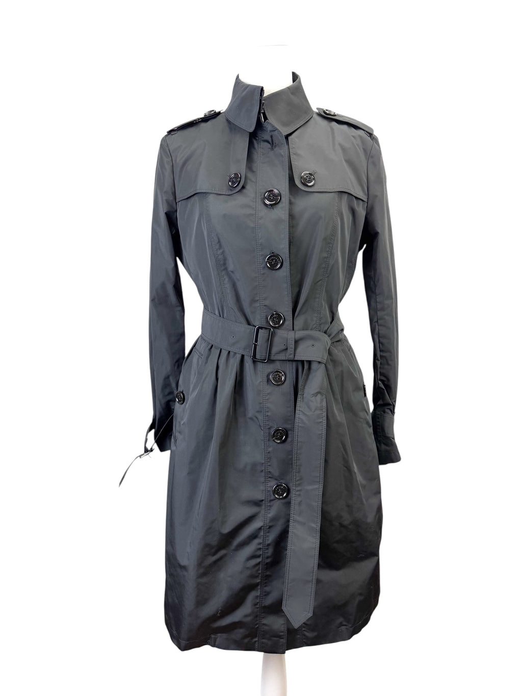 Burberry Black Trench Coat Size 40
